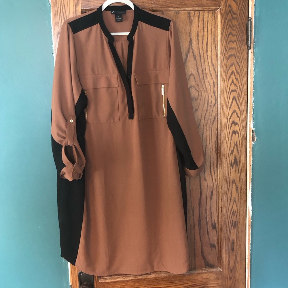 Split Neck Sheath Dress
